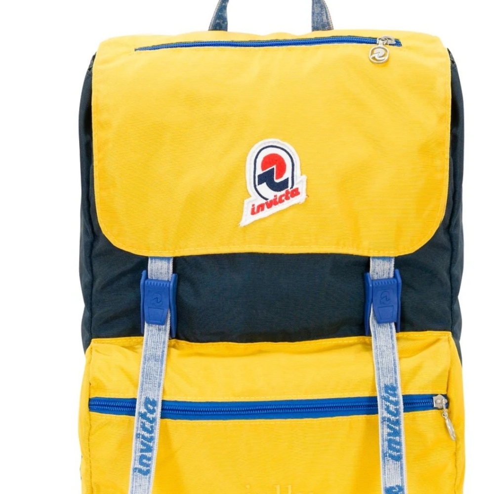 Invicta JOLLY VINTAGE Men's Backpack in Yellow and Dark Blue